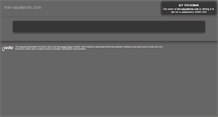 Desktop Screenshot of erie-aquatecnic.com